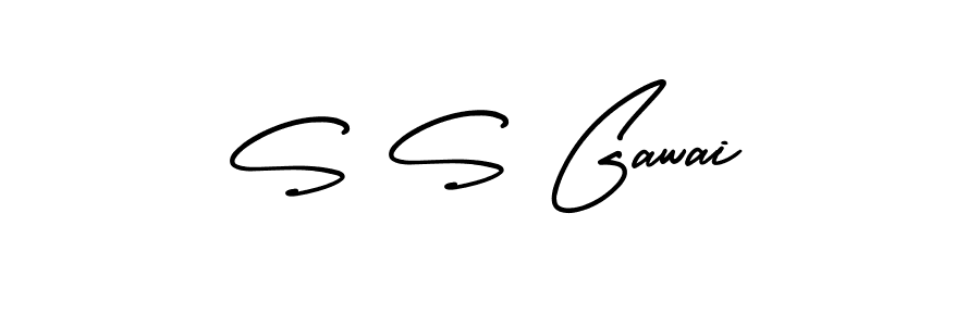 Also we have S S Gawai name is the best signature style. Create professional handwritten signature collection using AmerikaSignatureDemo-Regular autograph style. S S Gawai signature style 3 images and pictures png