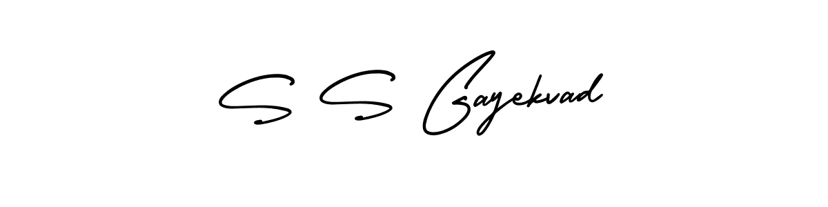 Make a beautiful signature design for name S S Gayekvad. Use this online signature maker to create a handwritten signature for free. S S Gayekvad signature style 3 images and pictures png