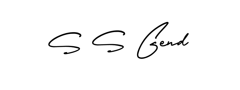 Check out images of Autograph of S S Gend name. Actor S S Gend Signature Style. AmerikaSignatureDemo-Regular is a professional sign style online. S S Gend signature style 3 images and pictures png
