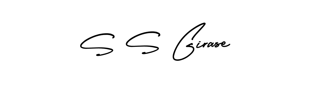 Similarly AmerikaSignatureDemo-Regular is the best handwritten signature design. Signature creator online .You can use it as an online autograph creator for name S S Girase. S S Girase signature style 3 images and pictures png