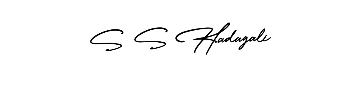 How to make S S Hadagali signature? AmerikaSignatureDemo-Regular is a professional autograph style. Create handwritten signature for S S Hadagali name. S S Hadagali signature style 3 images and pictures png