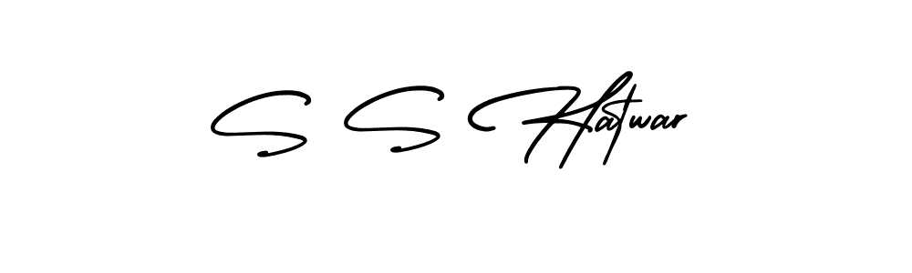 How to Draw S S Hatwar signature style? AmerikaSignatureDemo-Regular is a latest design signature styles for name S S Hatwar. S S Hatwar signature style 3 images and pictures png