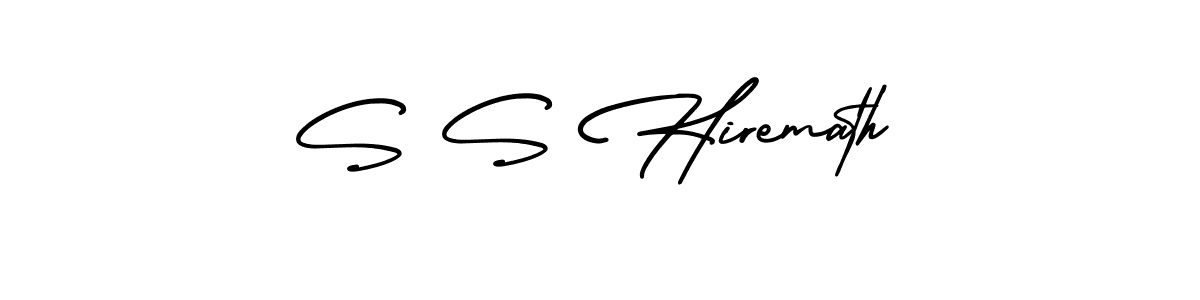 Also we have S S Hiremath name is the best signature style. Create professional handwritten signature collection using AmerikaSignatureDemo-Regular autograph style. S S Hiremath signature style 3 images and pictures png