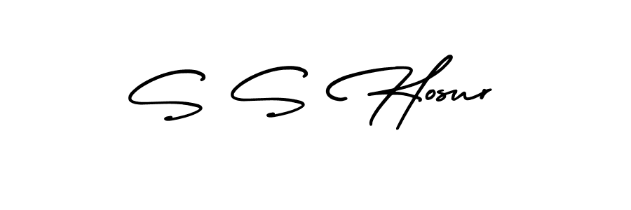 if you are searching for the best signature style for your name S S Hosur. so please give up your signature search. here we have designed multiple signature styles  using AmerikaSignatureDemo-Regular. S S Hosur signature style 3 images and pictures png