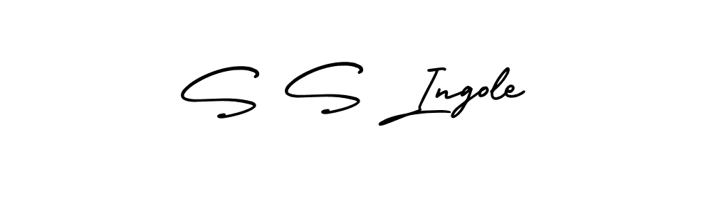 Also You can easily find your signature by using the search form. We will create S S Ingole name handwritten signature images for you free of cost using AmerikaSignatureDemo-Regular sign style. S S Ingole signature style 3 images and pictures png