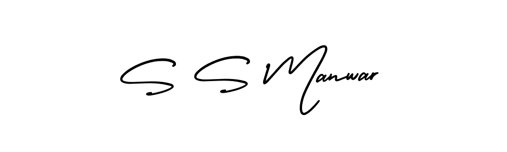 How to Draw S S Manwar signature style? AmerikaSignatureDemo-Regular is a latest design signature styles for name S S Manwar. S S Manwar signature style 3 images and pictures png