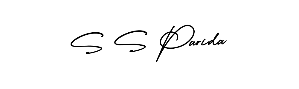 Make a short S S Parida signature style. Manage your documents anywhere anytime using AmerikaSignatureDemo-Regular. Create and add eSignatures, submit forms, share and send files easily. S S Parida signature style 3 images and pictures png