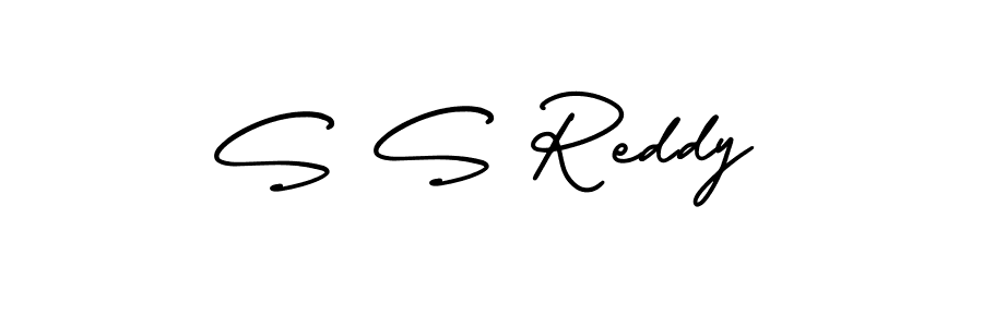 Create a beautiful signature design for name S S Reddy. With this signature (AmerikaSignatureDemo-Regular) fonts, you can make a handwritten signature for free. S S Reddy signature style 3 images and pictures png