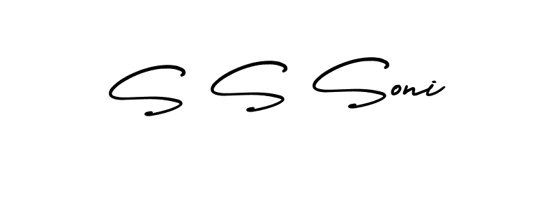It looks lik you need a new signature style for name S S Soni. Design unique handwritten (AmerikaSignatureDemo-Regular) signature with our free signature maker in just a few clicks. S S Soni signature style 3 images and pictures png