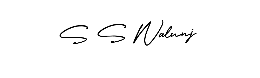 You can use this online signature creator to create a handwritten signature for the name S S Walunj. This is the best online autograph maker. S S Walunj signature style 3 images and pictures png