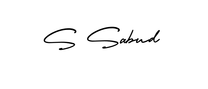 Best and Professional Signature Style for S Sabud. AmerikaSignatureDemo-Regular Best Signature Style Collection. S Sabud signature style 3 images and pictures png