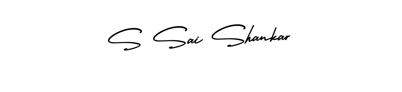 How to make S Sai Shankar name signature. Use AmerikaSignatureDemo-Regular style for creating short signs online. This is the latest handwritten sign. S Sai Shankar signature style 3 images and pictures png