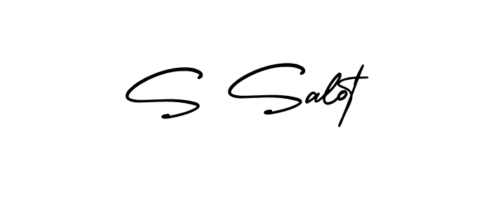 How to Draw S Salot signature style? AmerikaSignatureDemo-Regular is a latest design signature styles for name S Salot. S Salot signature style 3 images and pictures png