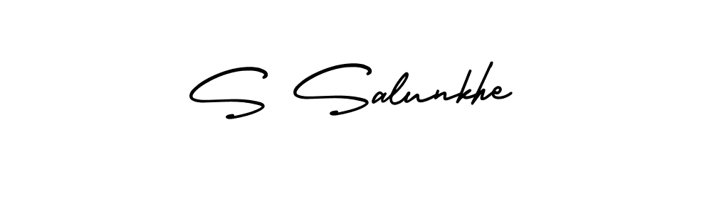 Make a beautiful signature design for name S Salunkhe. Use this online signature maker to create a handwritten signature for free. S Salunkhe signature style 3 images and pictures png