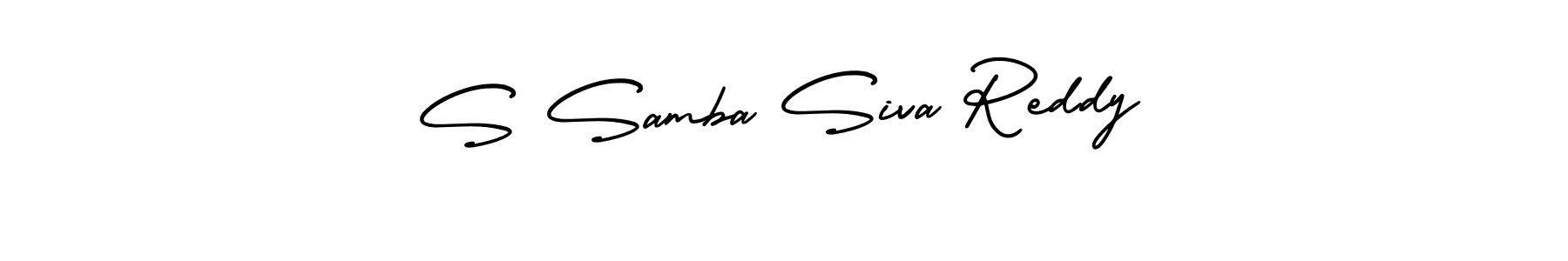 Design your own signature with our free online signature maker. With this signature software, you can create a handwritten (AmerikaSignatureDemo-Regular) signature for name S Samba Siva Reddy. S Samba Siva Reddy signature style 3 images and pictures png