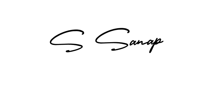 Also You can easily find your signature by using the search form. We will create S Sanap name handwritten signature images for you free of cost using AmerikaSignatureDemo-Regular sign style. S Sanap signature style 3 images and pictures png