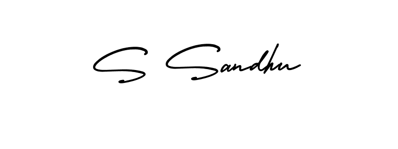 How to make S Sandhu signature? AmerikaSignatureDemo-Regular is a professional autograph style. Create handwritten signature for S Sandhu name. S Sandhu signature style 3 images and pictures png