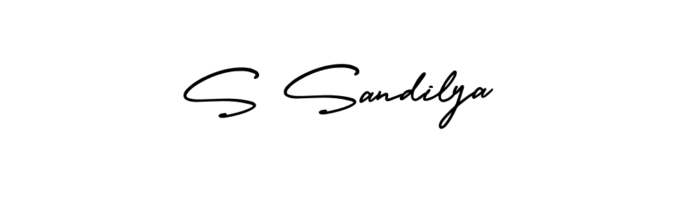 Best and Professional Signature Style for S Sandilya. AmerikaSignatureDemo-Regular Best Signature Style Collection. S Sandilya signature style 3 images and pictures png