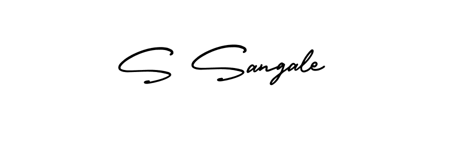 How to make S Sangale signature? AmerikaSignatureDemo-Regular is a professional autograph style. Create handwritten signature for S Sangale name. S Sangale signature style 3 images and pictures png