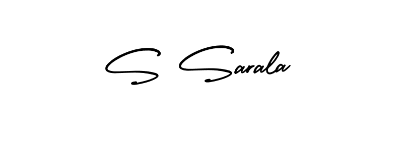 Also You can easily find your signature by using the search form. We will create S Sarala name handwritten signature images for you free of cost using AmerikaSignatureDemo-Regular sign style. S Sarala signature style 3 images and pictures png