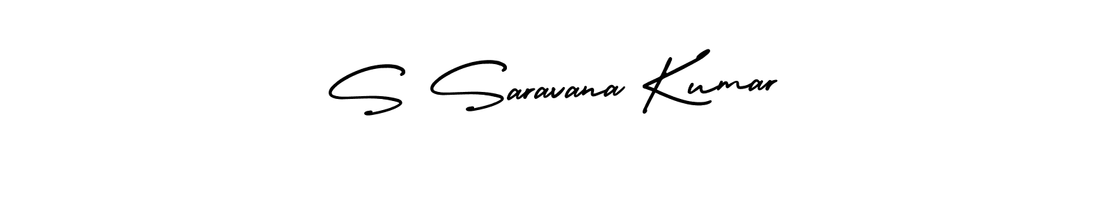 if you are searching for the best signature style for your name S Saravana Kumar. so please give up your signature search. here we have designed multiple signature styles  using AmerikaSignatureDemo-Regular. S Saravana Kumar signature style 3 images and pictures png