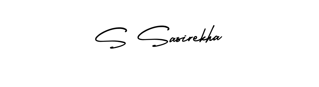 if you are searching for the best signature style for your name S Sasirekha. so please give up your signature search. here we have designed multiple signature styles  using AmerikaSignatureDemo-Regular. S Sasirekha signature style 3 images and pictures png
