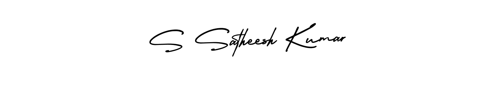 Create a beautiful signature design for name S Satheesh Kumar. With this signature (AmerikaSignatureDemo-Regular) fonts, you can make a handwritten signature for free. S Satheesh Kumar signature style 3 images and pictures png