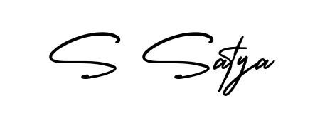 Download transparent PNG signature for name S Satya styled with AmerikaSignatureDemo-Regular font. Ready to paste directly into PDF and Word agreements. S Satya signature style 3 images and pictures png