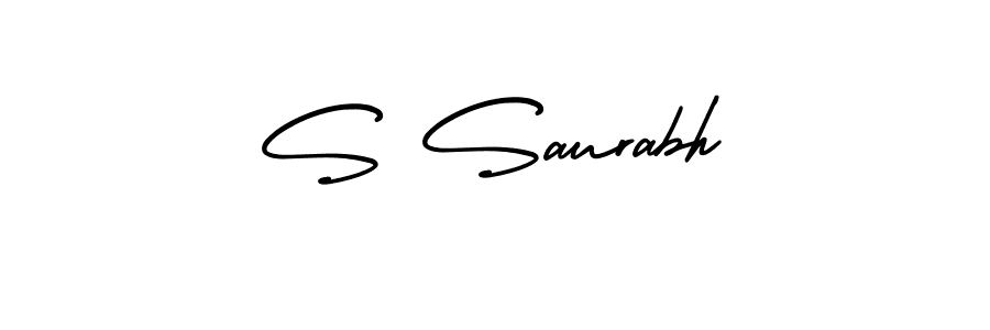 if you are searching for the best signature style for your name S Saurabh. so please give up your signature search. here we have designed multiple signature styles  using AmerikaSignatureDemo-Regular. S Saurabh signature style 3 images and pictures png