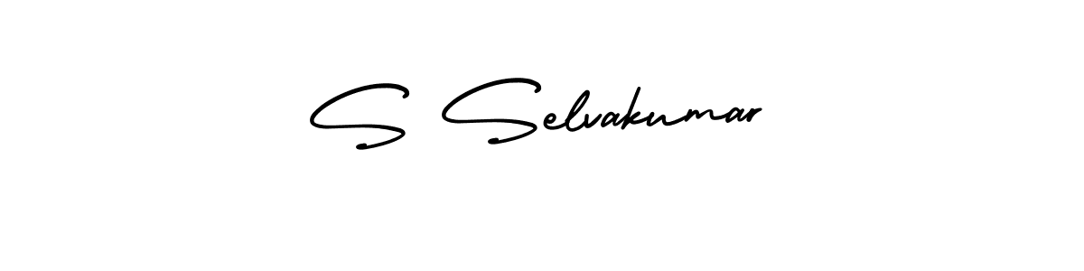 S Selvakumar stylish signature style. Best Handwritten Sign (AmerikaSignatureDemo-Regular) for my name. Handwritten Signature Collection Ideas for my name S Selvakumar. S Selvakumar signature style 3 images and pictures png