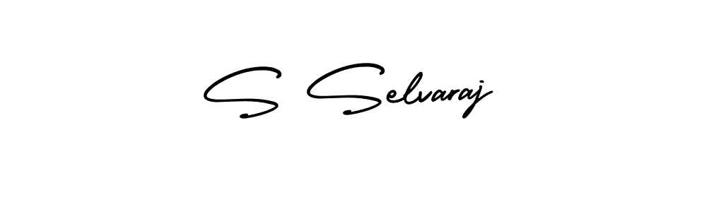 S Selvaraj stylish signature style. Best Handwritten Sign (AmerikaSignatureDemo-Regular) for my name. Handwritten Signature Collection Ideas for my name S Selvaraj. S Selvaraj signature style 3 images and pictures png