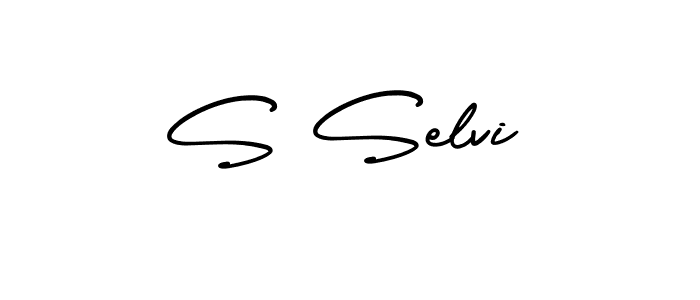 AmerikaSignatureDemo-Regular is a professional signature style that is perfect for those who want to add a touch of class to their signature. It is also a great choice for those who want to make their signature more unique. Get S Selvi name to fancy signature for free. S Selvi signature style 3 images and pictures png