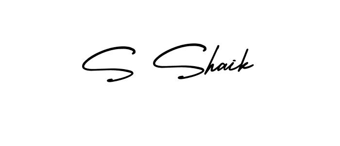 Also we have S Shaik name is the best signature style. Create professional handwritten signature collection using AmerikaSignatureDemo-Regular autograph style. S Shaik signature style 3 images and pictures png