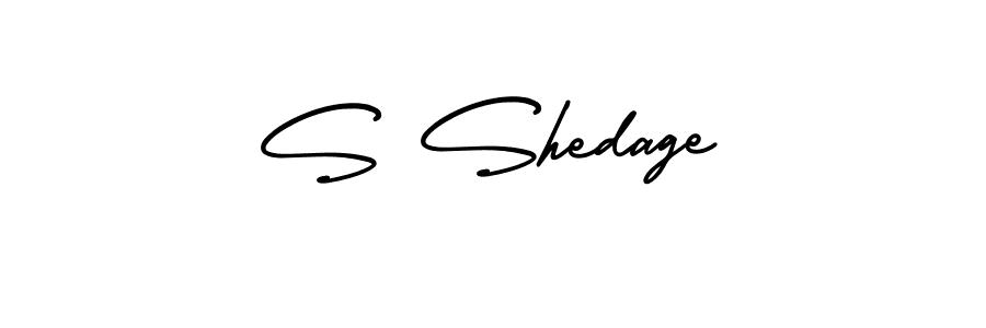 Similarly AmerikaSignatureDemo-Regular is the best handwritten signature design. Signature creator online .You can use it as an online autograph creator for name S Shedage. S Shedage signature style 3 images and pictures png