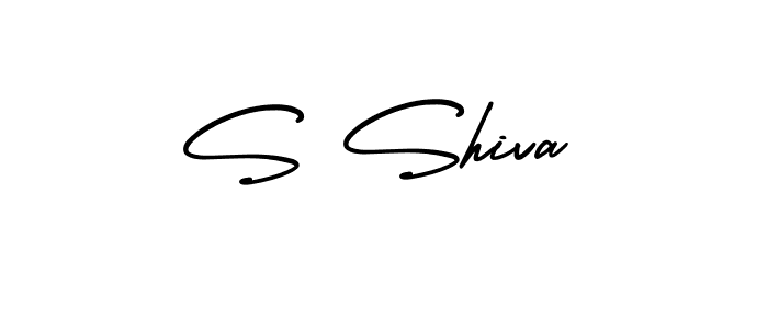 Make a beautiful signature design for name S Shiva. With this signature (AmerikaSignatureDemo-Regular) style, you can create a handwritten signature for free. S Shiva signature style 3 images and pictures png