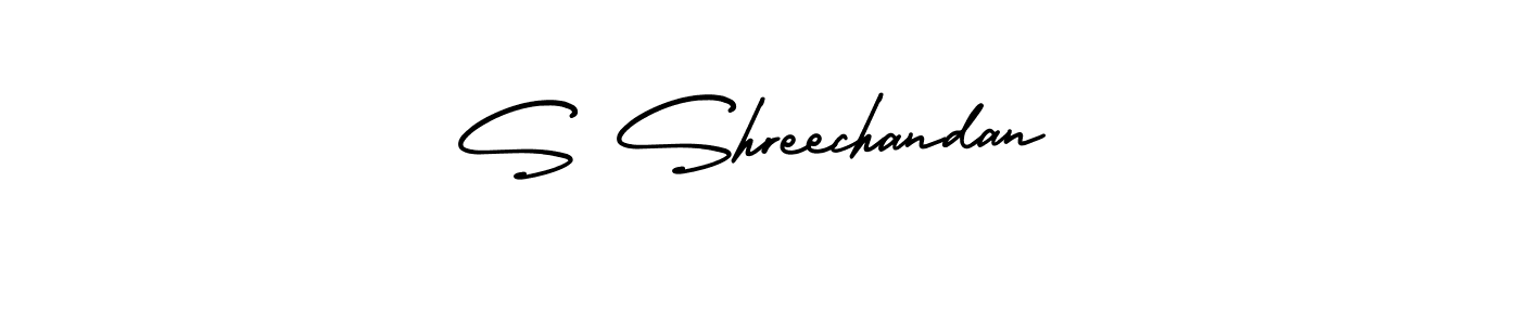 Once you've used our free online signature maker to create your best signature AmerikaSignatureDemo-Regular style, it's time to enjoy all of the benefits that S Shreechandan name signing documents. S Shreechandan signature style 3 images and pictures png