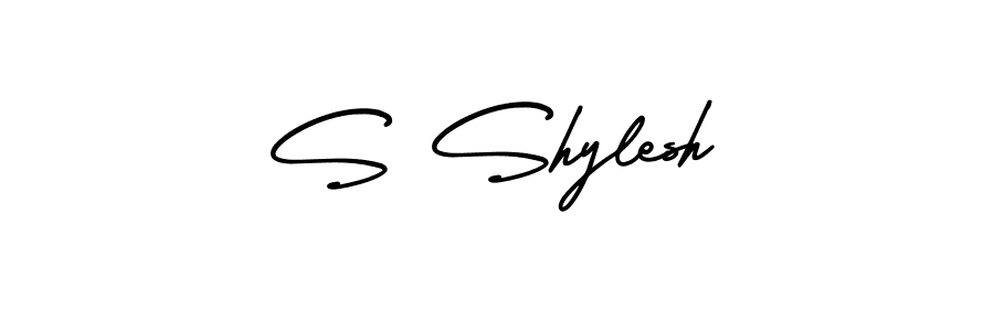 How to make S Shylesh signature? AmerikaSignatureDemo-Regular is a professional autograph style. Create handwritten signature for S Shylesh name. S Shylesh signature style 3 images and pictures png