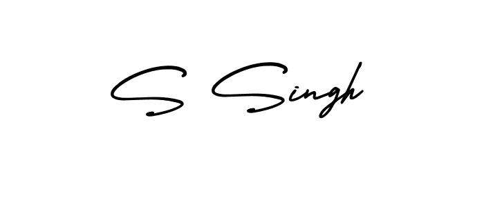 Create a beautiful signature design for name S Singh. With this signature (AmerikaSignatureDemo-Regular) fonts, you can make a handwritten signature for free. S Singh signature style 3 images and pictures png