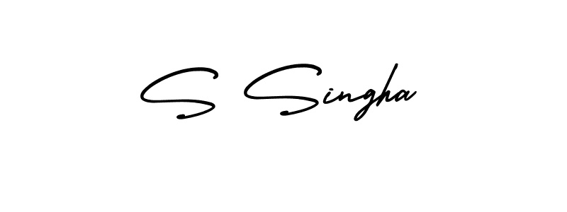 Similarly AmerikaSignatureDemo-Regular is the best handwritten signature design. Signature creator online .You can use it as an online autograph creator for name S Singha. S Singha signature style 3 images and pictures png