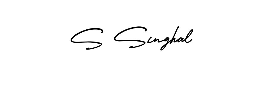 if you are searching for the best signature style for your name S Singhal. so please give up your signature search. here we have designed multiple signature styles  using AmerikaSignatureDemo-Regular. S Singhal signature style 3 images and pictures png