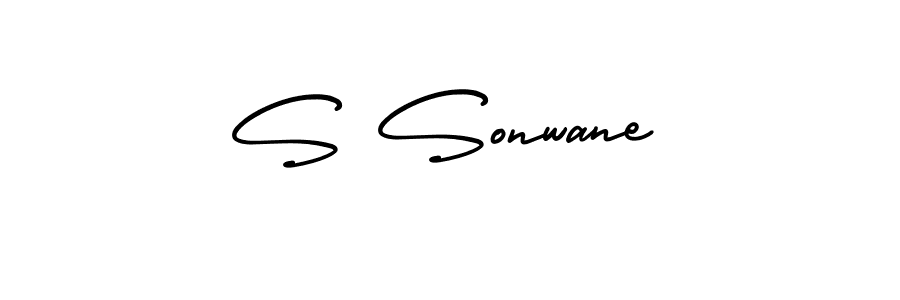 Similarly AmerikaSignatureDemo-Regular is the best handwritten signature design. Signature creator online .You can use it as an online autograph creator for name S Sonwane. S Sonwane signature style 3 images and pictures png