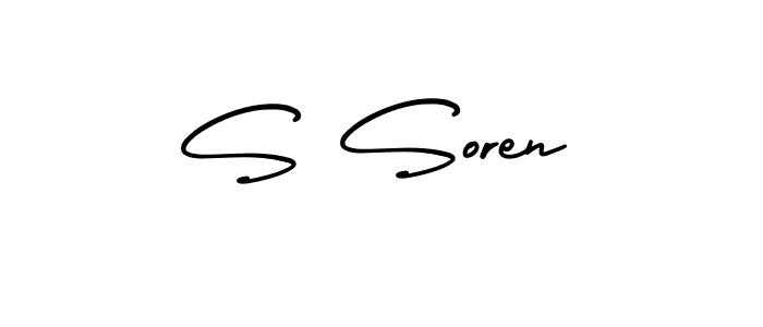Also we have S Soren name is the best signature style. Create professional handwritten signature collection using AmerikaSignatureDemo-Regular autograph style. S Soren signature style 3 images and pictures png