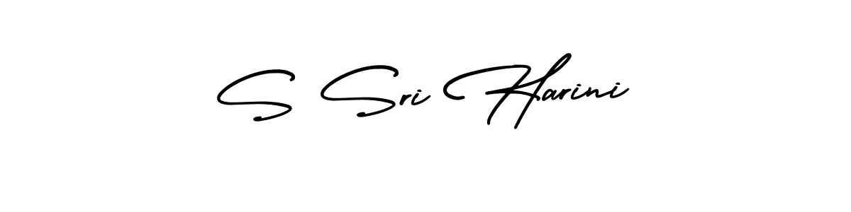 Also You can easily find your signature by using the search form. We will create S Sri Harini name handwritten signature images for you free of cost using AmerikaSignatureDemo-Regular sign style. S Sri Harini signature style 3 images and pictures png