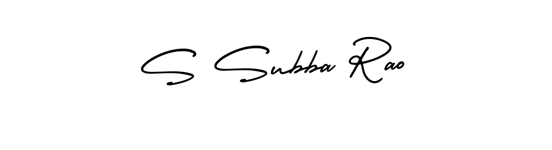 AmerikaSignatureDemo-Regular is a professional signature style that is perfect for those who want to add a touch of class to their signature. It is also a great choice for those who want to make their signature more unique. Get S Subba Rao name to fancy signature for free. S Subba Rao signature style 3 images and pictures png