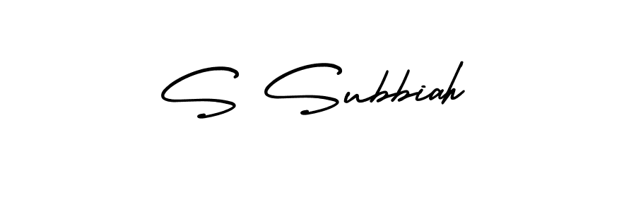 This is the best signature style for the S Subbiah name. Also you like these signature font (AmerikaSignatureDemo-Regular). Mix name signature. S Subbiah signature style 3 images and pictures png