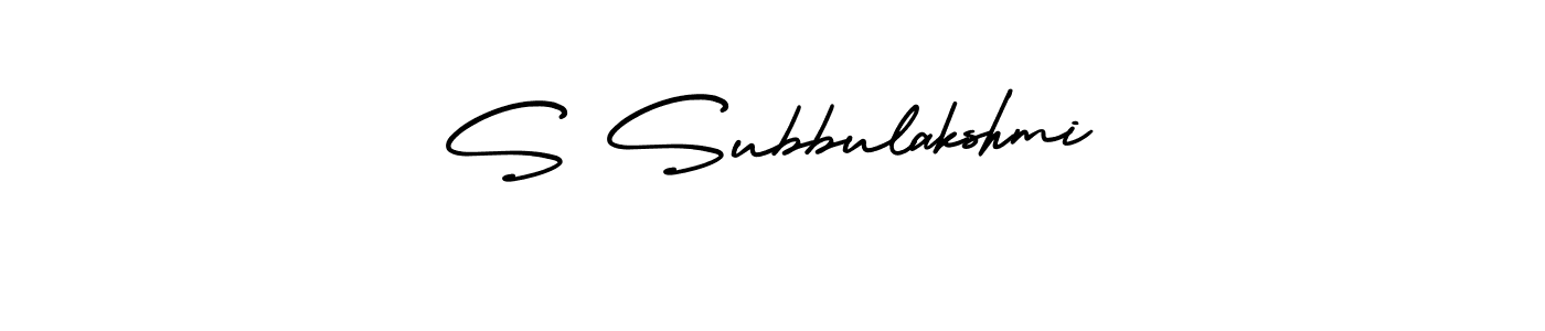 How to make S Subbulakshmi signature? AmerikaSignatureDemo-Regular is a professional autograph style. Create handwritten signature for S Subbulakshmi name. S Subbulakshmi signature style 3 images and pictures png