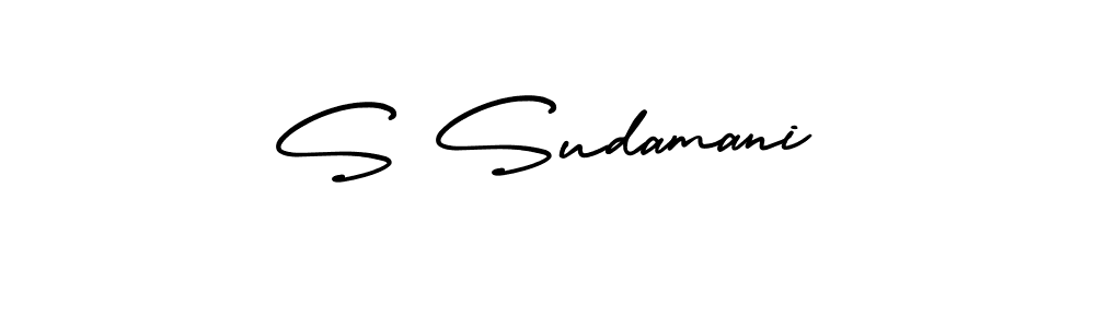 Make a beautiful signature design for name S Sudamani. Use this online signature maker to create a handwritten signature for free. S Sudamani signature style 3 images and pictures png