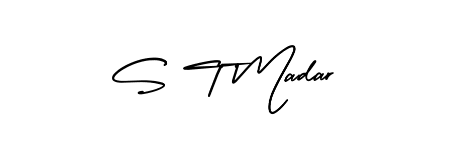Make a short S T Madar signature style. Manage your documents anywhere anytime using AmerikaSignatureDemo-Regular. Create and add eSignatures, submit forms, share and send files easily. S T Madar signature style 3 images and pictures png