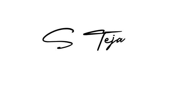 Make a beautiful signature design for name S Teja. Use this online signature maker to create a handwritten signature for free. S Teja signature style 3 images and pictures png