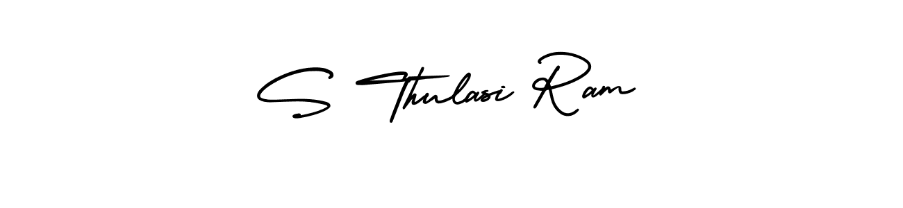 AmerikaSignatureDemo-Regular is a professional signature style that is perfect for those who want to add a touch of class to their signature. It is also a great choice for those who want to make their signature more unique. Get S Thulasi Ram name to fancy signature for free. S Thulasi Ram signature style 3 images and pictures png